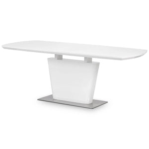 Como 180cm extending to 200cm White High Gloss Rectangular Dining Table